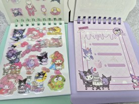 Libreta con stickers 